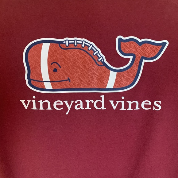 Vineyard Vines Boys' Football Whale Long-Sleeve Pocket Tee - Picture 6 of 8